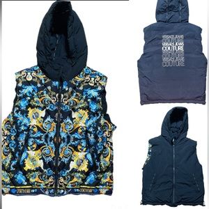 VERSACE Jeans Couture Reversible Hooded Vest
